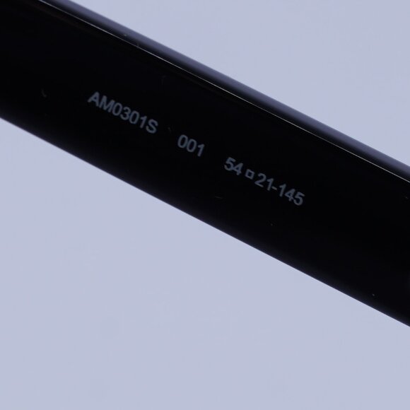 Alexander McQueen AM0301S 001 Sunglasses Black Square Frame, Grey Lenses - Picture 8 of 10